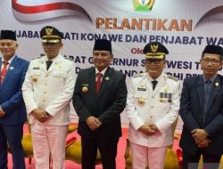 Penjabat Gubernur Sulawesi Tenggara lantik Pj. Wali Kota Baubau dan Bupati Konawe