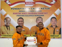 Fajar Ishak Pendaftar Pertama Calon Ketua DPD Hanura Sultra