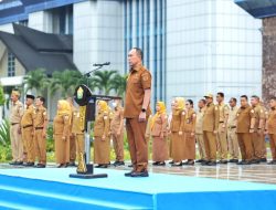 Pimpin Apel Gabungan, Gubernur Sultra Ajak PNS Jaga Integritas dan Sukseskan STQH Nasional 2025