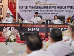 Pembinaan di Kanwil BPN Provinsi Sumsel, Menteri Nusron Tekankan Layanan Pertanahan yang Adaptif bagi Generasi Muda