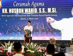 Menteri Nusron Sampaikan Ceramah Agama di Korps Marinir TNI AL Cilandak