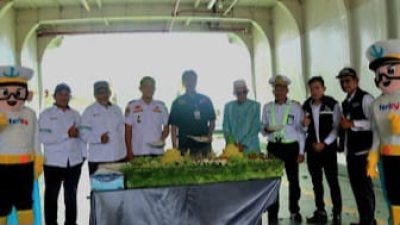 KMP Tongkol Berlayar Perdana di Lintas Baubau-Waara Setelah Docking